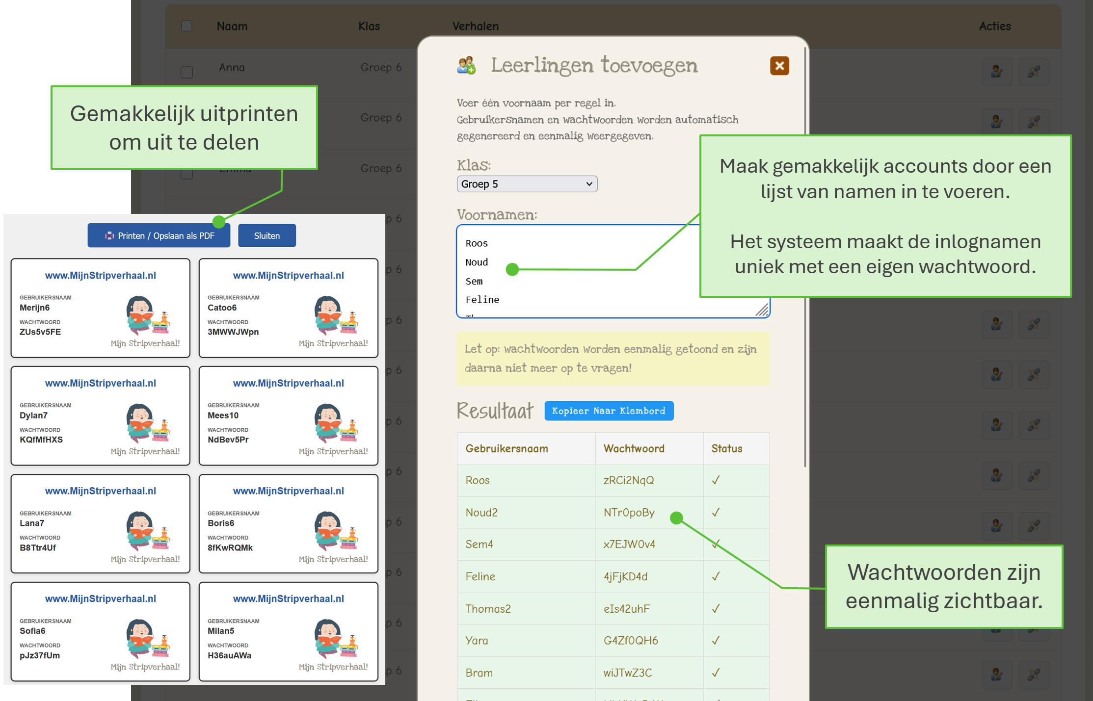Leerlingen toevoegen