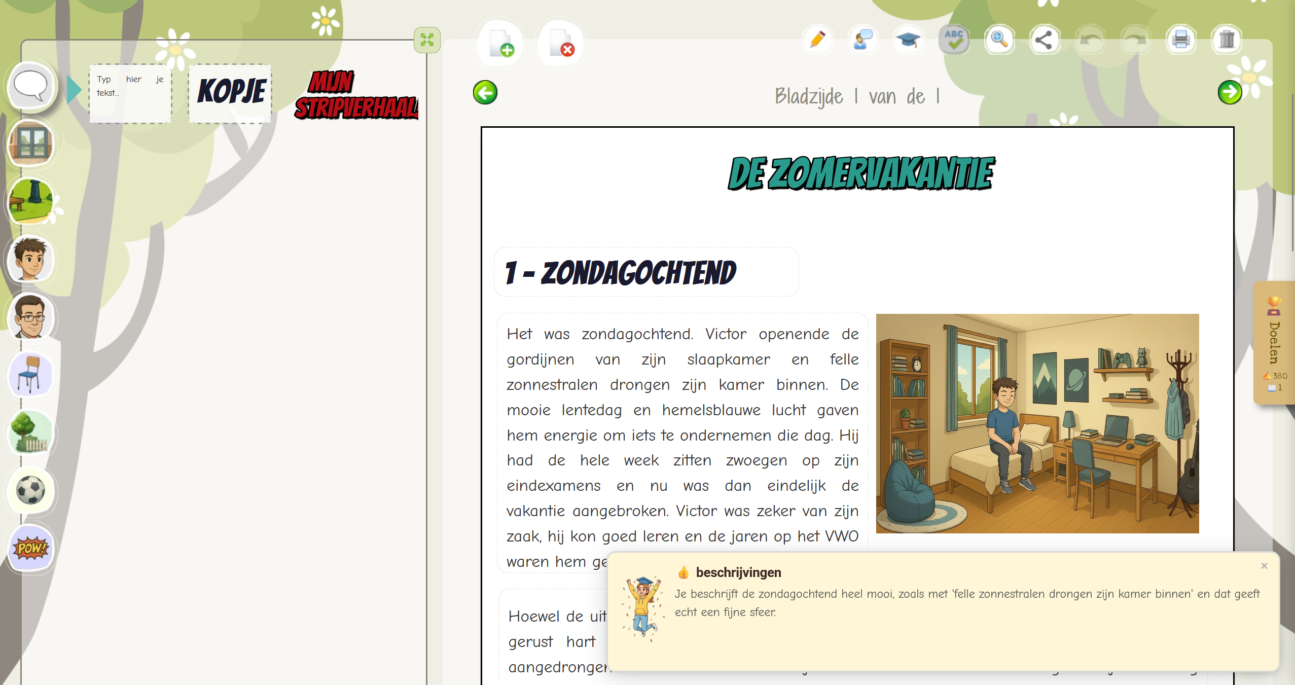 Boekverhaal voorbeeld